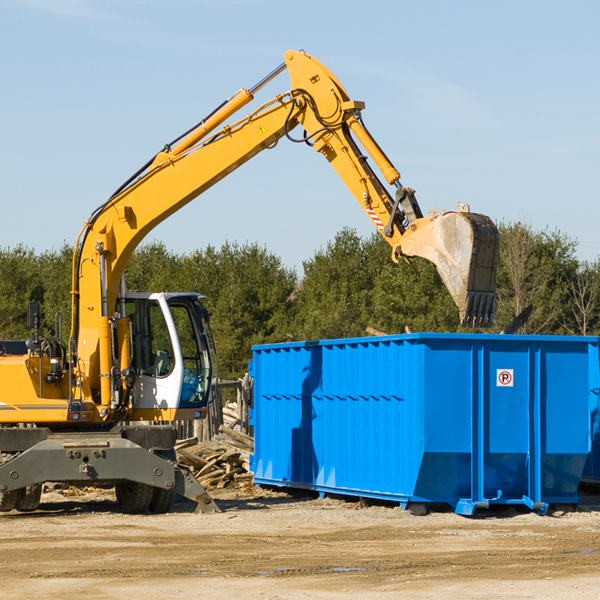 is there a minimum or maximum amount of waste i can put in a residential dumpster in Menallen